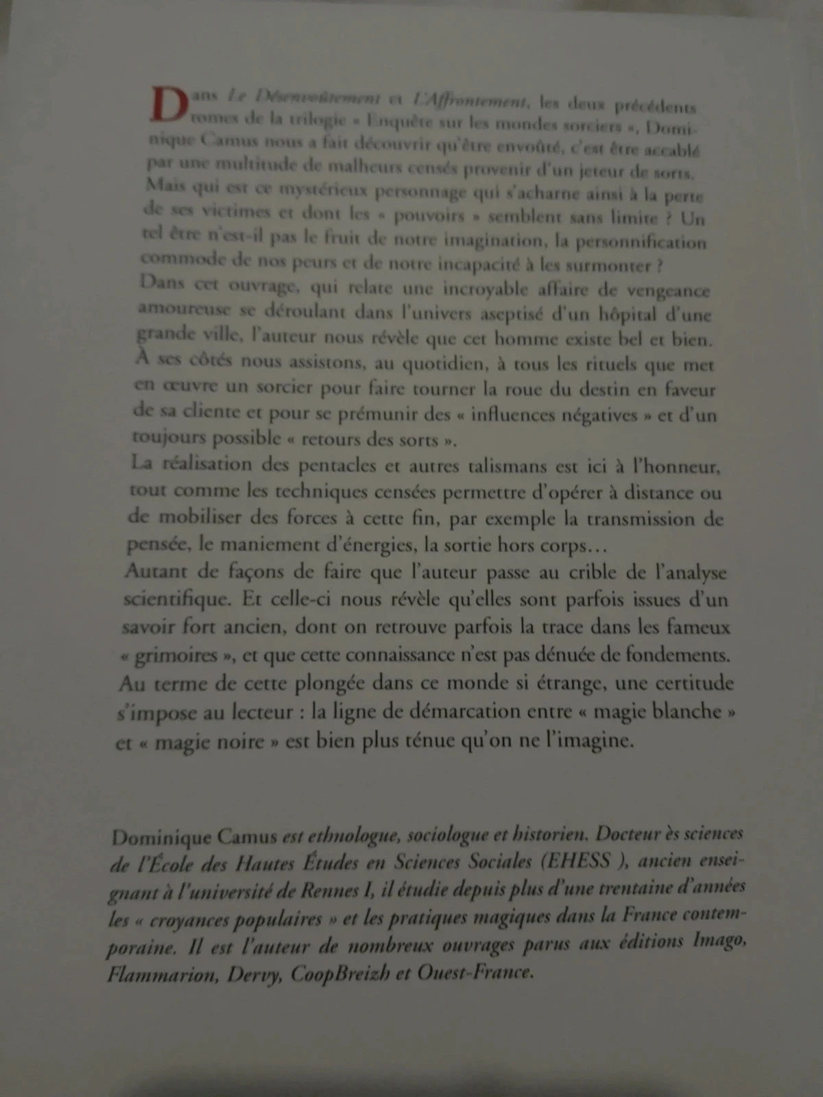 A Investigação da Feitiçaria nos Mundos Mágicos Dominique Camus – photo 2